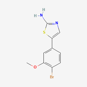 molecular formula C10H9BrN2OS B14774515 5-(4-Bromo-3-methoxyphenyl)thiazol-2-amine 