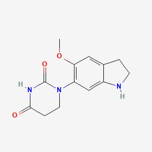 1-(5-Methoxyindolin-6-yl)hexahydropyrimidine-2,4-dione