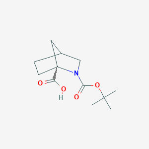 (1S)-2-[(2-methylpropan-2-yl)oxycarbonyl]-2-azabicyclo[2.2.1]heptane-1-carboxylic acid