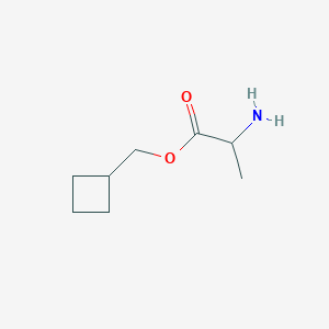 molecular formula C8H15NO2 B14774543 Cyclobutylmethyl 2-aminopropanoate 