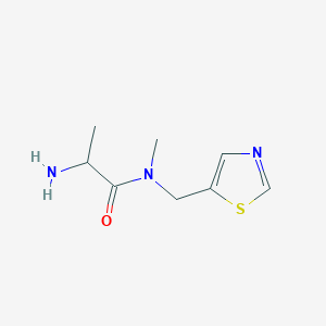 molecular formula C8H13N3OS B14774555 2-amino-N-methyl-N-(1,3-thiazol-5-ylmethyl)propanamide 