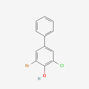 3-Bromo-5-chloro-[1,1'-biphenyl]-4-ol