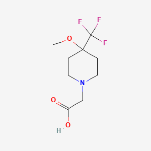 2-(4-Methoxy-4-(trifluoromethyl)piperidin-1-yl)acetic acid