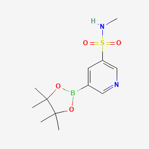 N-Methyl-5-(4,4,5,5-tetramethyl-1,3,2-dioxaborolan-2-YL)pyridine-3-sulfonamide