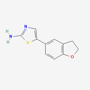 molecular formula C11H10N2OS B14774634 5-(2,3-Dihydrobenzofuran-5-yl)thiazol-2-amine 