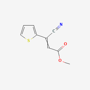 Methyl 3-cyano-3-(thiophen-2-yl)acrylate