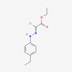 molecular formula C12H15ClN2O2 B14774659 Ethyl (2Z)-2-chloro-2-[2-(4-ethylphenyl)hydrazin-1-ylidene]acetate 