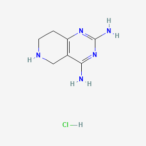 molecular formula C7H12ClN5 B14774704 5,6,7,8-tetrahydro-pyrido[4,3-d]pyrimidine-2,4-diamine Hydrochloride 