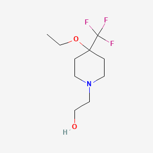 molecular formula C10H18F3NO2 B1477473 2-(4-乙氧基-4-(三氟甲基)哌啶-1-基)乙醇 CAS No. 2098026-60-7