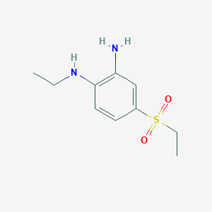 molecular formula C10H16N2O2S B14774739 N1-Ethyl-4-(ethylsulfonyl)benzene-1,2-diamine 