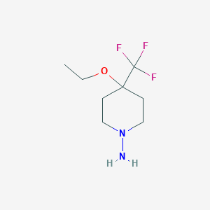 molecular formula C8H15F3N2O B1477476 4-Ethoxy-4-(trifluoromethyl)piperidin-1-amine CAS No. 2098088-55-0