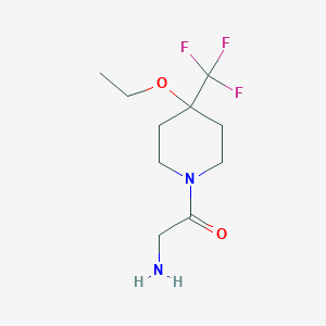 molecular formula C10H17F3N2O2 B1477477 2-Amino-1-(4-ethoxy-4-(trifluoromethyl)piperidin-1-yl)ethan-1-one CAS No. 2097999-92-1