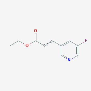 molecular formula C10H10FNO2 B14774774 Ethyl 3-(5-fluoropyridin-3-yl)prop-2-enoate 