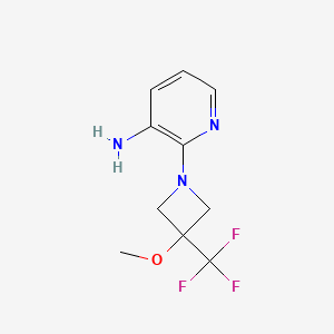 molecular formula C10H12F3N3O B1477481 2-(3-Methoxy-3-(trifluoromethyl)azetidin-1-yl)pyridin-3-amine CAS No. 2097982-20-0