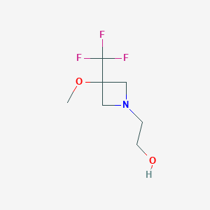 2-(3-Methoxy-3-(trifluoromethyl)azetidin-1-yl)ethan-1-ol