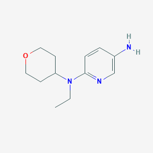 N2-ethyl-N2-(tetrahydro-2H-pyran-4-yl)pyridine-2,5-diamine