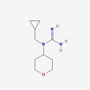 molecular formula C10H19N3O B1477485 1-(cyclopropylmethyl)-1-(tetrahydro-2H-pyran-4-yl)guanidine CAS No. 2098075-47-7