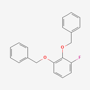 molecular formula C20H17FO2 B14774866 (((3-Fluoro-1,2-phenylene)bis(oxy))bis(methylene))dibenzene 