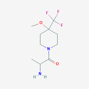 2-Amino-1-(4-methoxy-4-(trifluoromethyl)piperidin-1-yl)propan-1-one