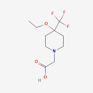 molecular formula C10H16F3NO3 B1477488 Acide 2-(4-éthoxy-4-(trifluorométhyl)pipéridin-1-yl)acétique CAS No. 2097999-87-4