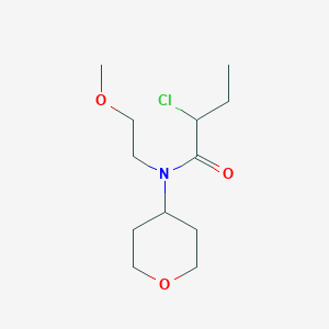 molecular formula C12H22ClNO3 B1477490 2-chloro-N-(2-methoxyethyl)-N-(tetrahydro-2H-pyran-4-yl)butanamide CAS No. 2098115-23-0