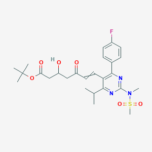 molecular formula C26H34FN3O6S B14774924 tert-Butyl (R,E)-7-(4-(4-fluorophenyl)-6-isopropyl-2-(N-methylmethylsulfonamido)pyrimidin-5-yl)-3-hydroxy-5-oxohept-6-enoate 