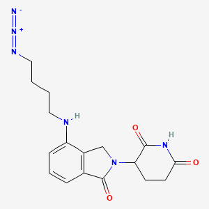 molecular formula C17H20N6O3 B14774935 Lenalidomide-C4-azide 