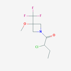 2-Chloro-1-(3-methoxy-3-(trifluoromethyl)azetidin-1-yl)butan-1-one