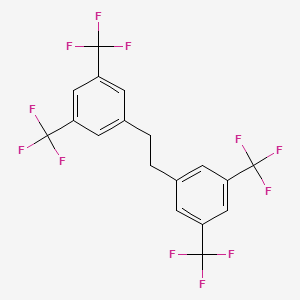 molecular formula C18H10F12 B14775008 1,2-Bis(3,5-bis(trifluoromethyl)phenyl)ethane 