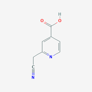 molecular formula C8H6N2O2 B14775023 2-(Cyanomethyl)pyridine-4-carboxylic acid 