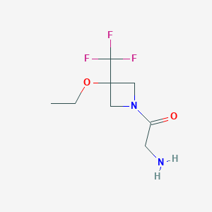 2-Amino-1-(3-ethoxy-3-(trifluoromethyl)azetidin-1-yl)ethan-1-one