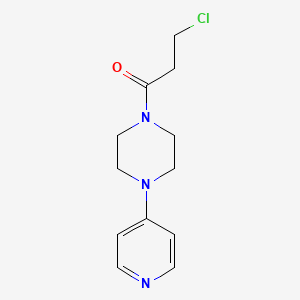 molecular formula C12H16ClN3O B1477505 3-Chloro-1-(4-(pyridin-4-yl)piperazin-1-yl)propan-1-one CAS No. 2097956-02-8