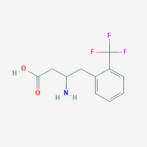 (3R)-3-amino-4-[2-(trifluoromethyl)phenyl]butanoic acid