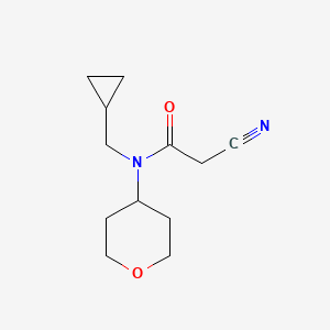 2-cyano-N-(cyclopropylmethyl)-N-(tetrahydro-2H-pyran-4-yl)acetamide