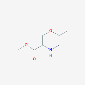 molecular formula C7H13NO3 B14775104 Methyl 6-methylmorpholine-3-carboxylate 