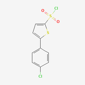 molecular formula C10H6Cl2O2S2 B14775112 5-(4-Chlorophenyl)thiophene-2-sulfonyl chloride 