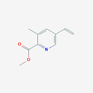 molecular formula C10H11NO2 B14775129 Methyl 3-methyl-5-vinylpicolinate CAS No. 1360952-36-8