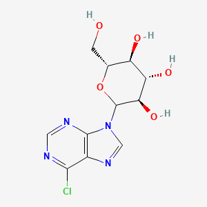 molecular formula C11H13ClN4O5 B14775139 6-Chloropurine-9-b-D-glucoside 