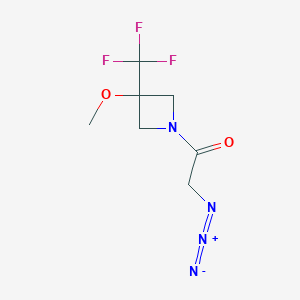 molecular formula C7H9F3N4O2 B1477514 2-Azido-1-(3-methoxy-3-(trifluoromethyl)azetidin-1-yl)ethan-1-one CAS No. 2098043-19-5