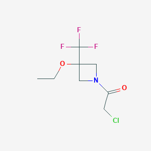 molecular formula C8H11ClF3NO2 B1477515 2-Chloro-1-(3-ethoxy-3-(trifluoromethyl)azetidin-1-yl)ethan-1-one CAS No. 2098115-85-4
