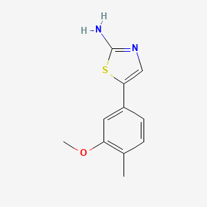 molecular formula C11H12N2OS B14775165 5-(3-Methoxy-4-methylphenyl)thiazol-2-amine 