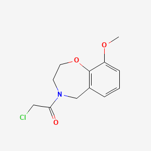 2-chloro-1-(9-methoxy-2,3-dihydrobenzo[f][1,4]oxazepin-4(5H)-yl)ethan-1-one