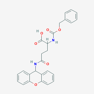 molecular formula C26H24N2O6 B14775197 N-Cbz-N5-xanthen-9-yl-D-glutamine 