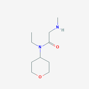 molecular formula C10H20N2O2 B1477520 N-ethyl-2-(methylamino)-N-(tetrahydro-2H-pyran-4-yl)acetamide CAS No. 2098043-50-4