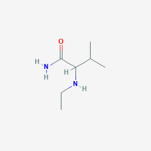 molecular formula C7H16N2O B14775202 2-(Ethylamino)-3-methylbutanamide 