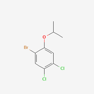 molecular formula C9H9BrCl2O B14775216 1-Bromo-4,5-dichloro-2-isopropoxybenzene 