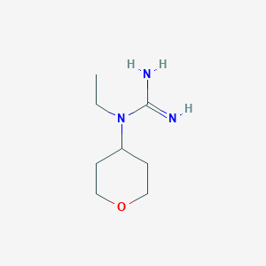 molecular formula C8H17N3O B1477525 1-ethyl-1-(tetrahydro-2H-pyran-4-yl)guanidine CAS No. 2097956-14-2