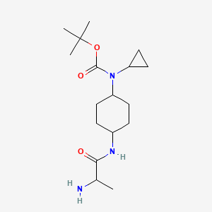 molecular formula C17H31N3O3 B14775256 (S)-tert-Butyl (4-(2-aminopropanamido)cyclohexyl)(cyclopropyl)carbamate 