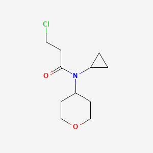 3-chloro-N-cyclopropyl-N-(tetrahydro-2H-pyran-4-yl)propanamide