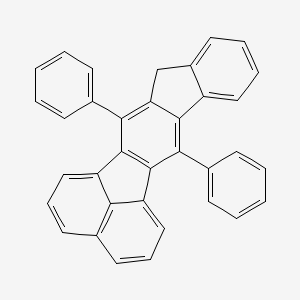 molecular formula C35H22 B14775274 12H-Indeno[1,2-k]fluoranthene, 7,13-diphenyl- 